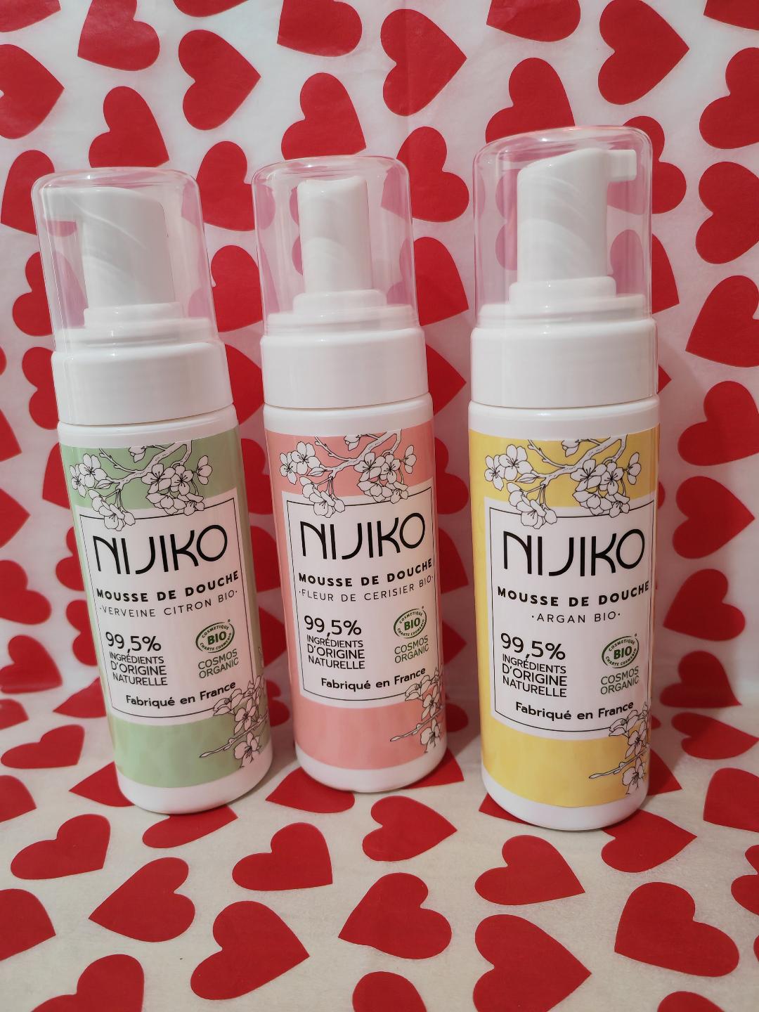 Lot de 3 mousses de douche bio Nijiko