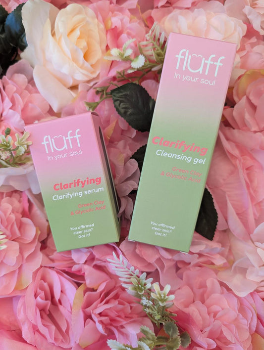 Gamme Sérum Visage Anti-Acné et Gel Nettoyant Visage Anti-Acné Flüff